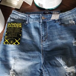 Rue 21 distressed high rise ankle